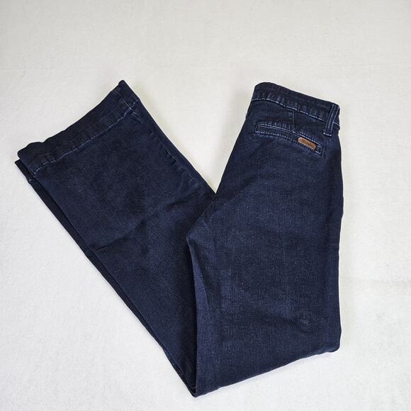 Wrangler Retro Mae Trouser Women 26x30 Stretch 09MWWAB Flared Dark Wash Jean 3/4 - Picture 16 of 16